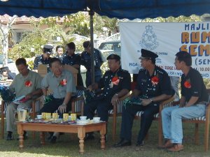 VIPs at the Launch of Kempen Rumah Selamat Semasa Bercuti Sempena Tahun Baru Cina